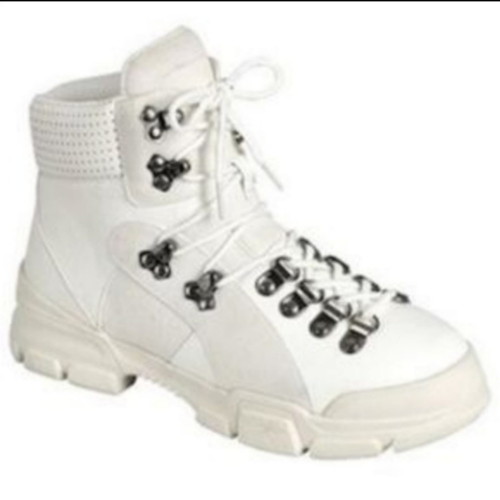 Chunky sole hiking boots